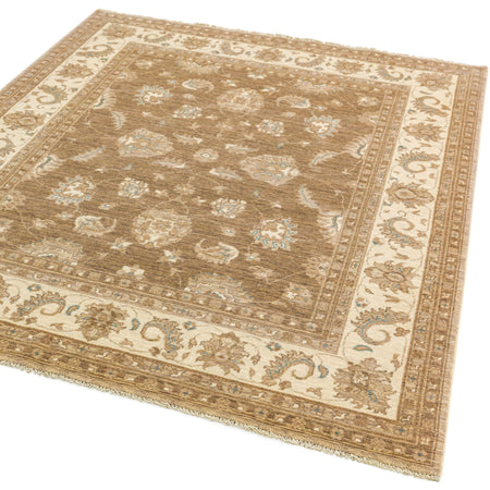Traditional Persian pattern rug with vintage wash

