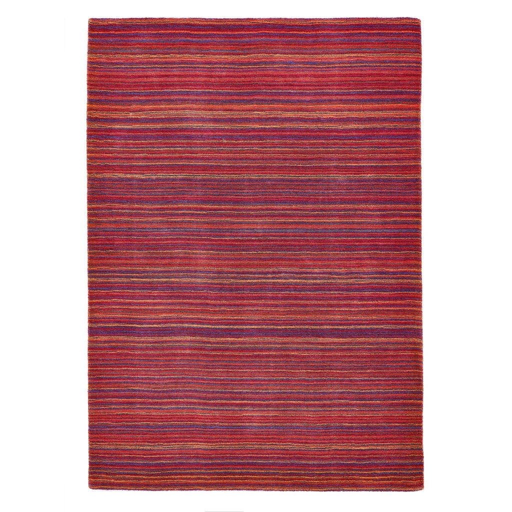 Origins Fine Stripes Purple/Pink wool rug