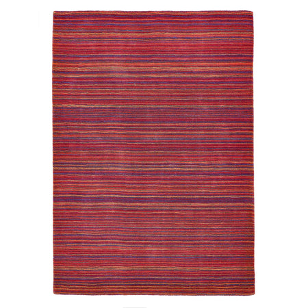 Origins Fine Stripes Purple/Pink wool rug