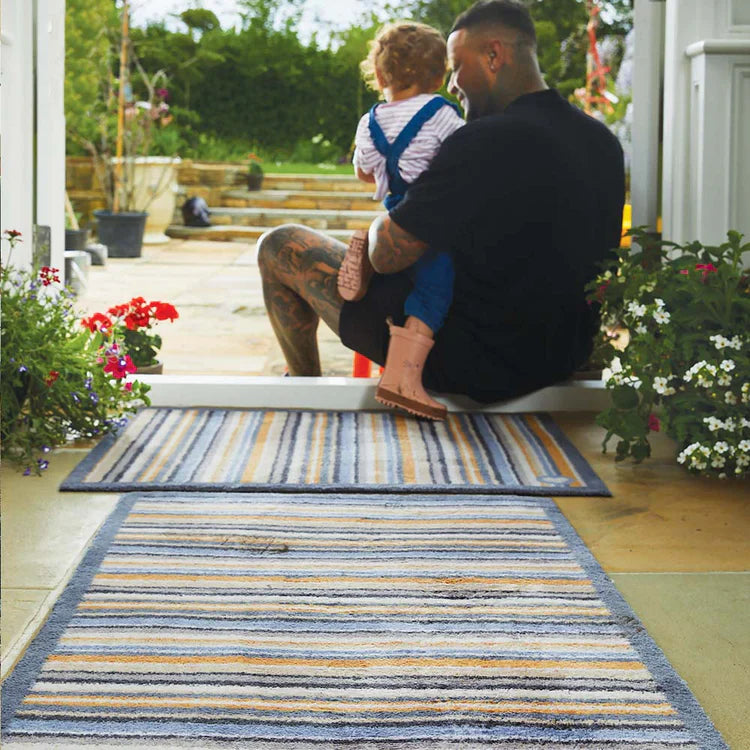 Hug Rug Stripe 86 runner layout in UK home

