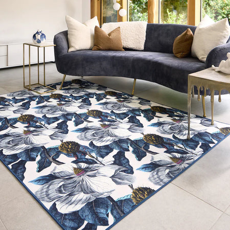 Signature collection floral rug in modern interior

