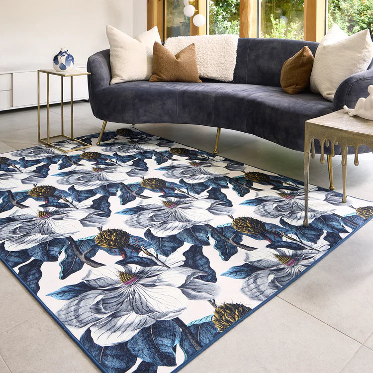 Signature collection floral rug in modern interior

