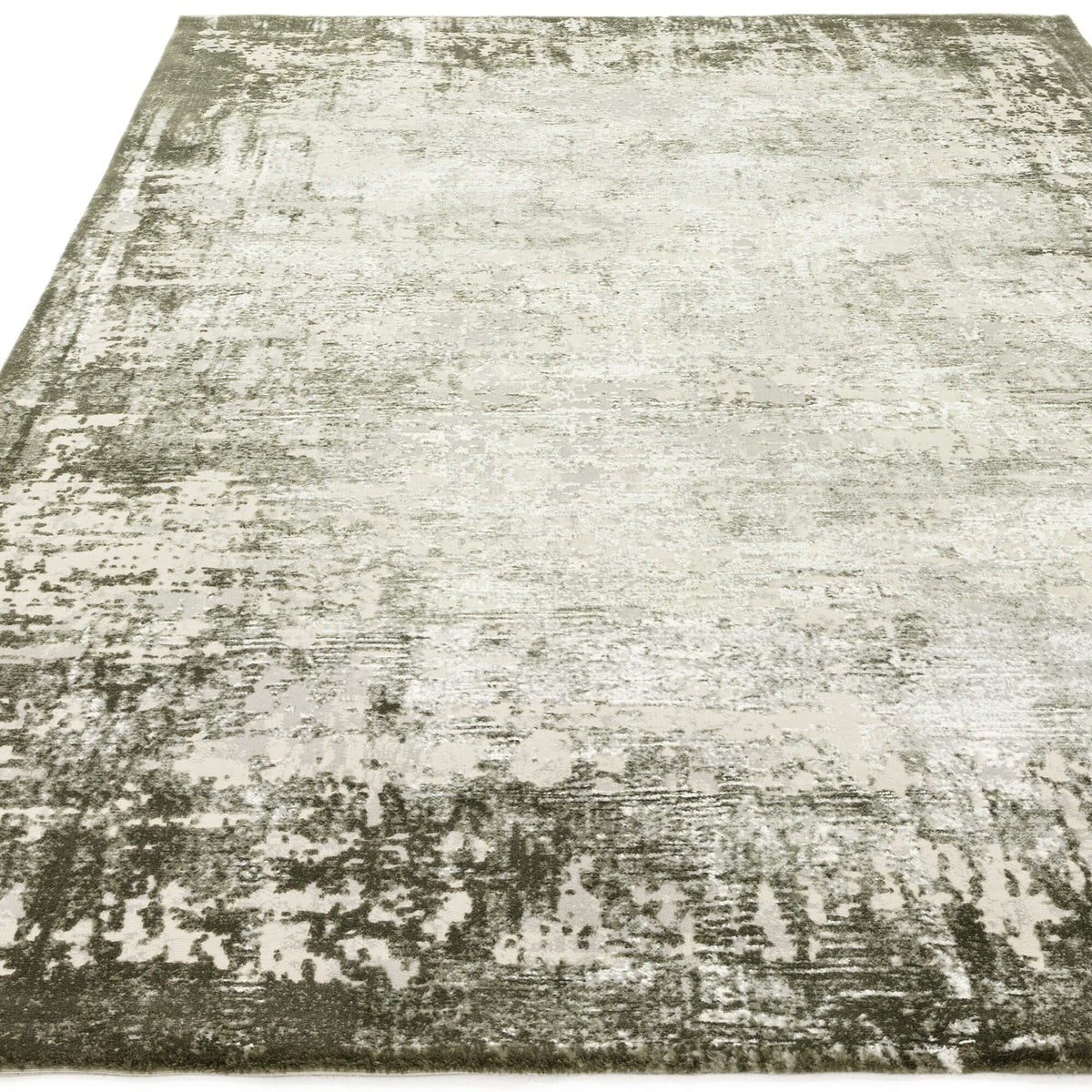 Kuza collection green rug