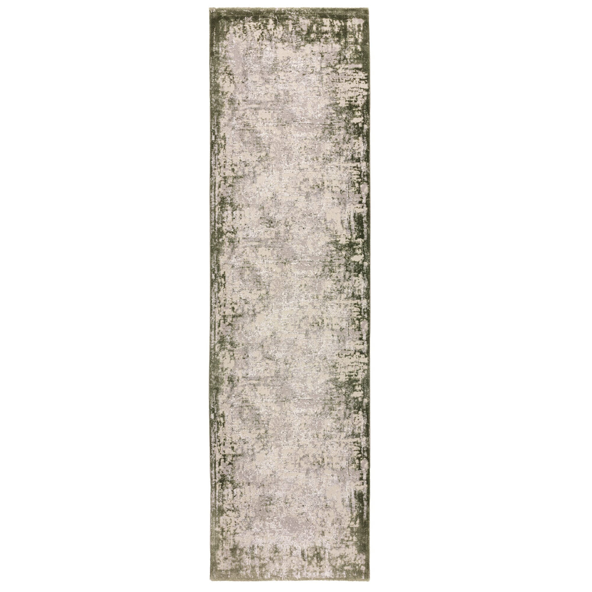 Asiatic Kuza Border Green runner Rug