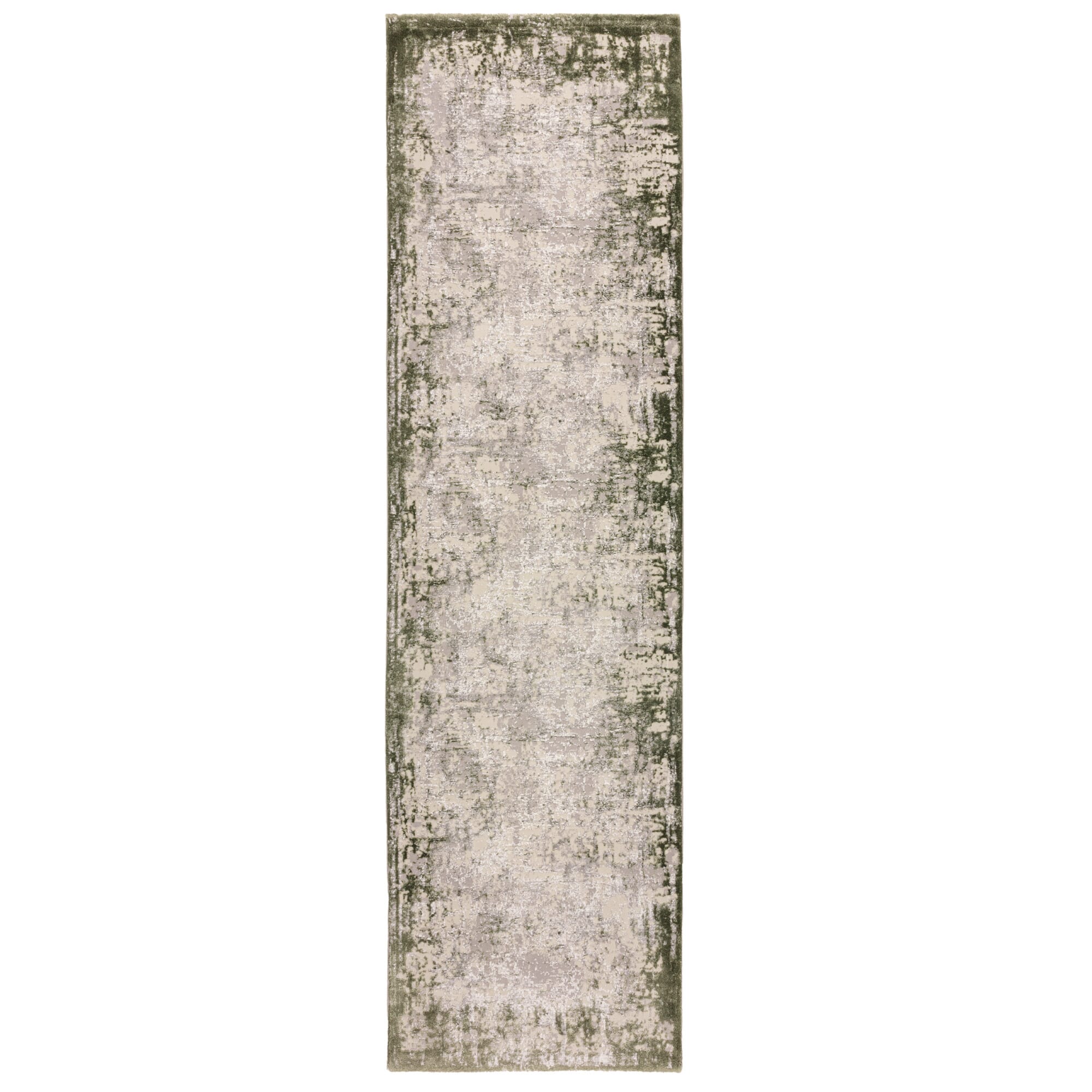 Asiatic Kuza Border Green runner Rug