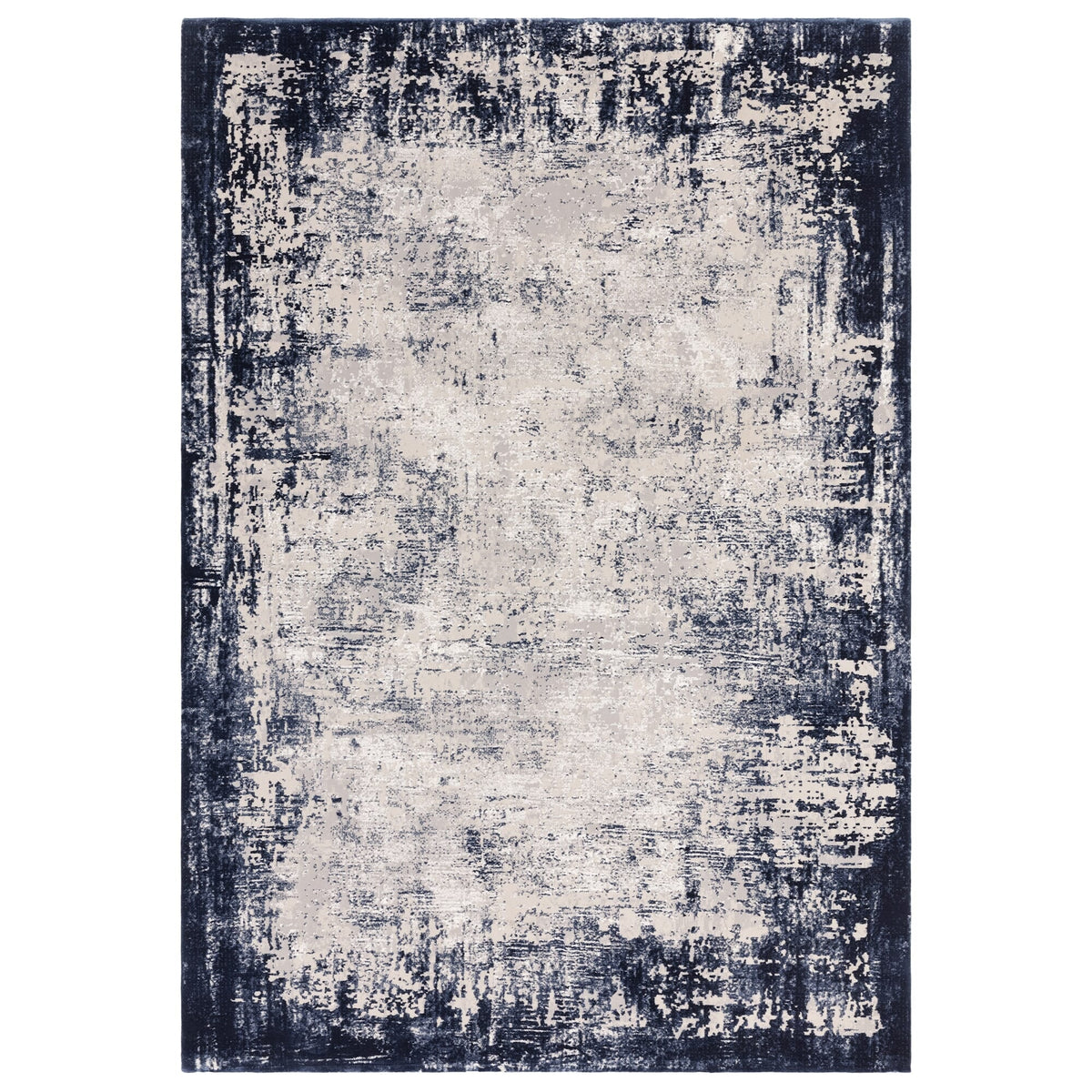 Asiatic Kuza Border Navy Rug full view


