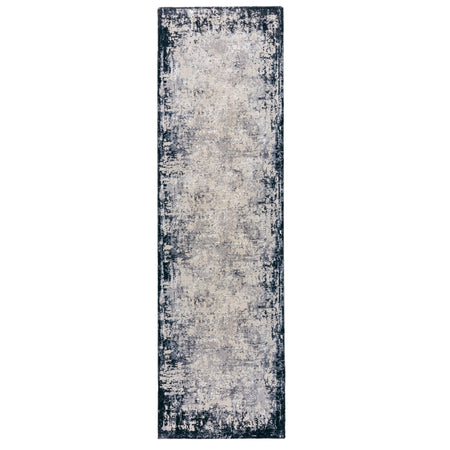 Asiatic Kuza Border Navy runner Rug full view