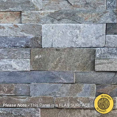 Close-up of Vox Vilo Blue Brick Wall Panel showcasing textured blue brick effect