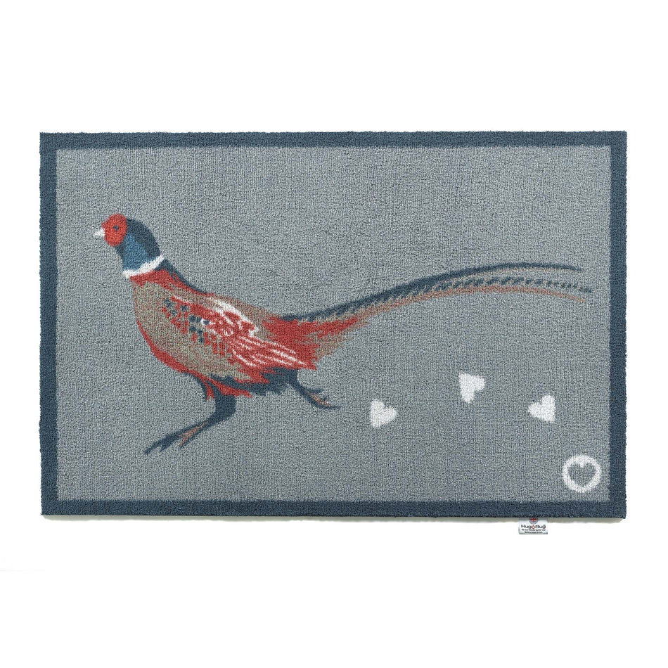 hug rug country pheasant 1 doormat front door

