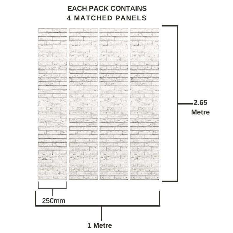 Vox Motivo Modern Loft Brick Effect Wall Panel – Lightweight PVC Cladding with Realistic Grey Brick Texture