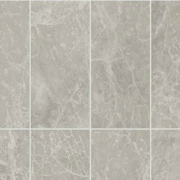waterproof charcoal tile-look bathroom panels