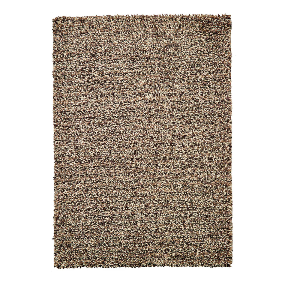 Neutral wool rug with soft beige and ivory tones