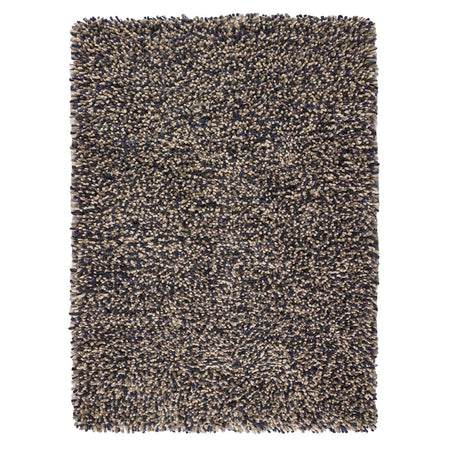 Origins Rocks Shaggy Rug Navy – thick wool pile