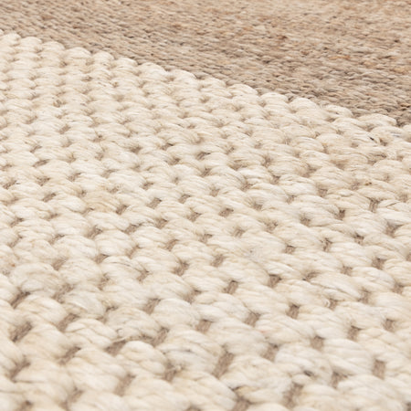 Artisan jute rug in calm colourway

