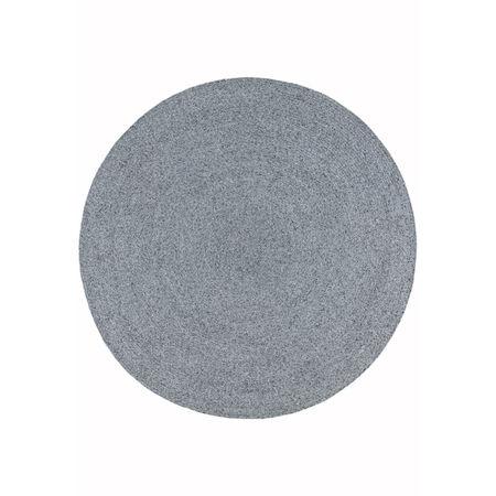 Nico Grey Round Rug 200x200

