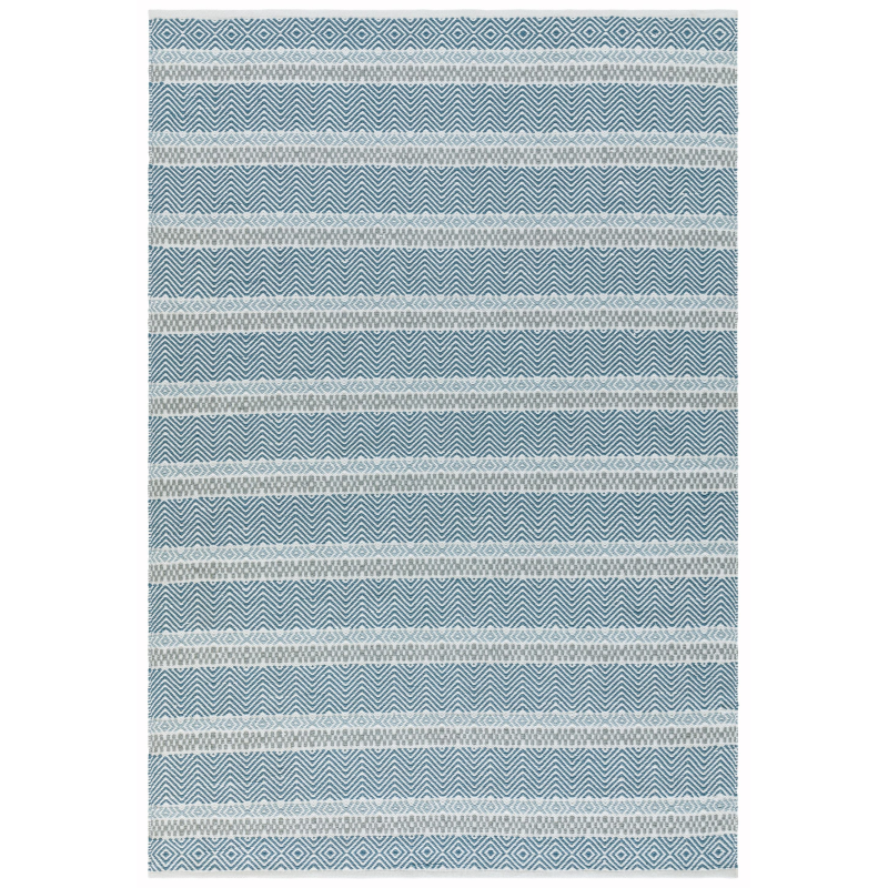 Boardwalk Blue Stripe Outdoor Rug by Asiatic

