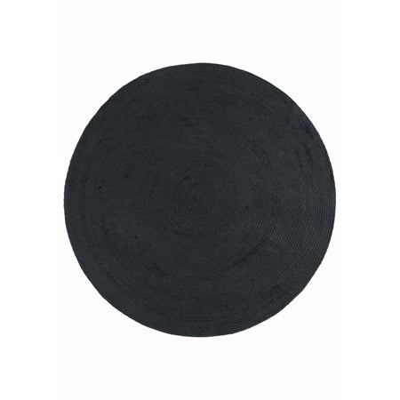 Nico Charcoal Round Rug 200x200

