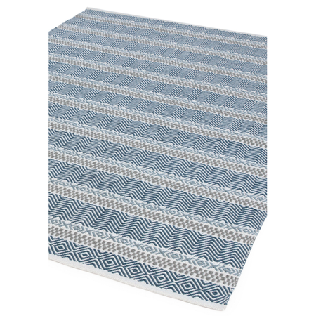 Recycled plastic PET flatweave rug

