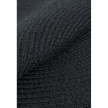 Textured polyester circular rug

