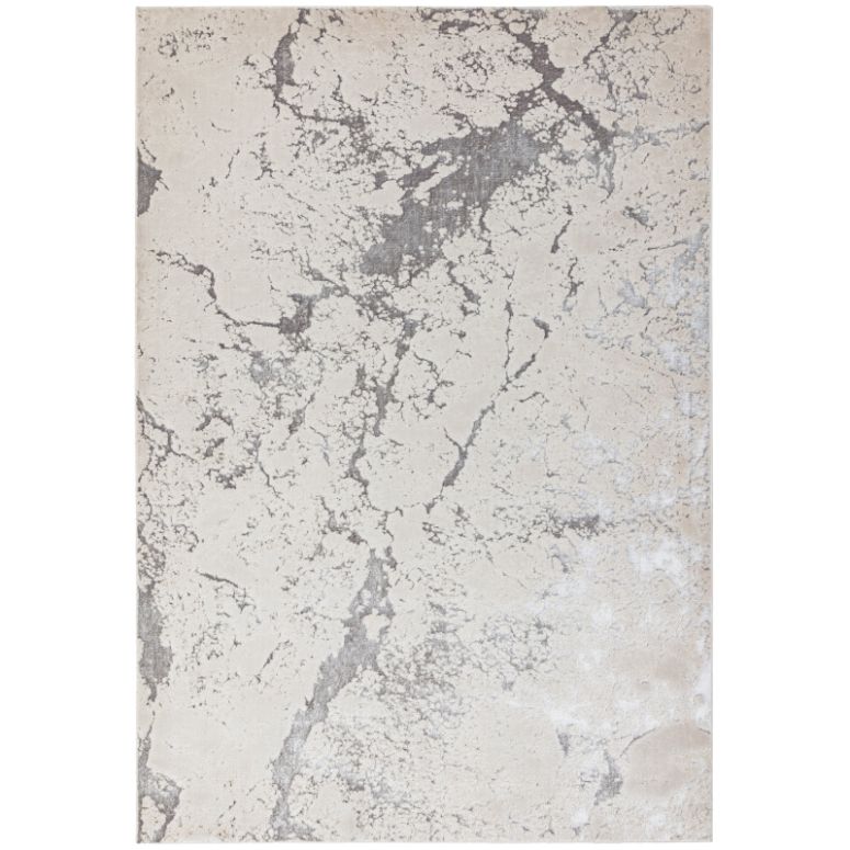 Aurora Solar Metallic Silver Rug AU03 - Asiatic full view