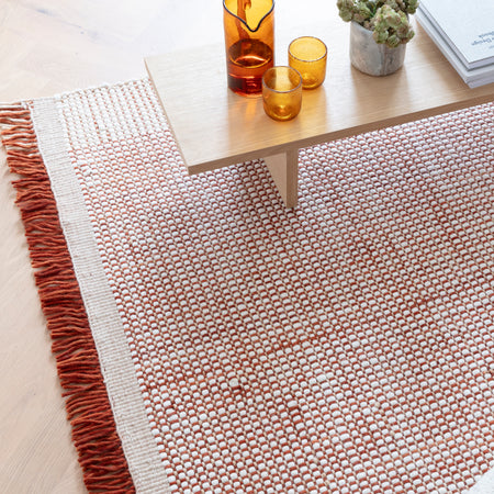 Avalon Rust Rug in rich earthy tone

