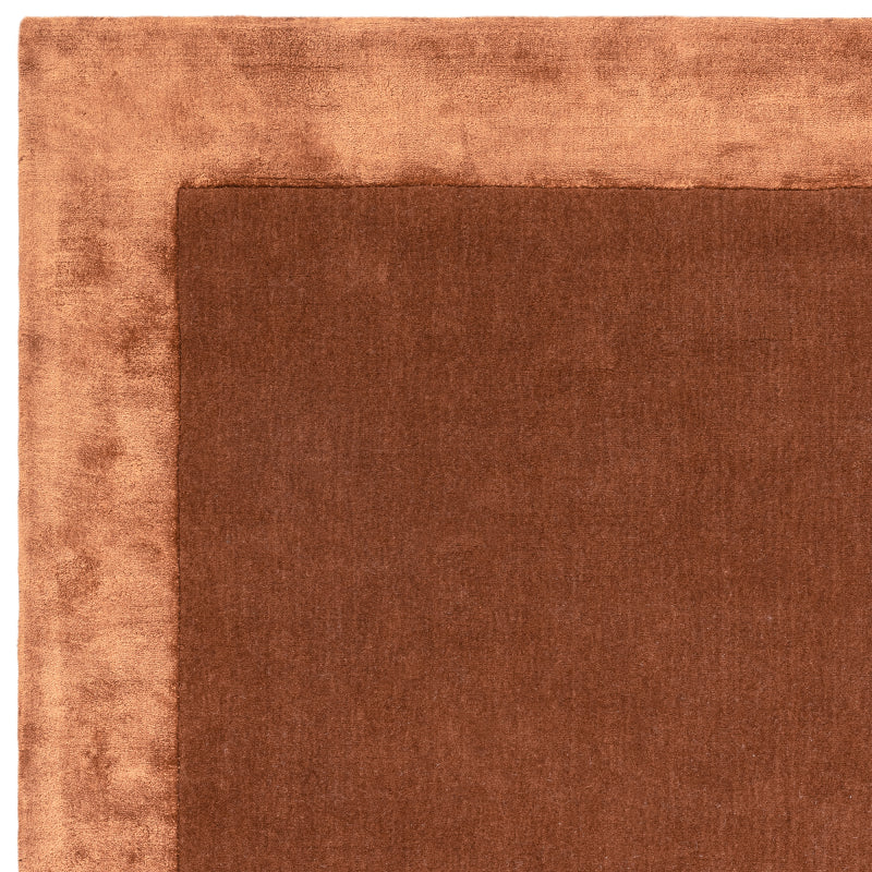 Wool and viscose rug in warm tones

