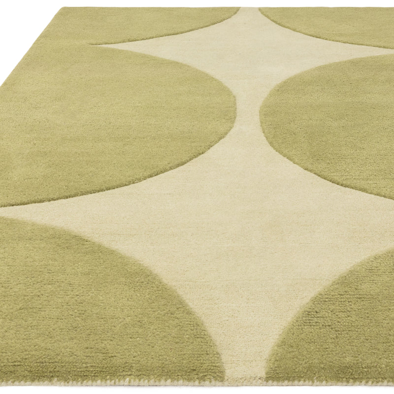 Abstract modern wool rug hand tufted in India

