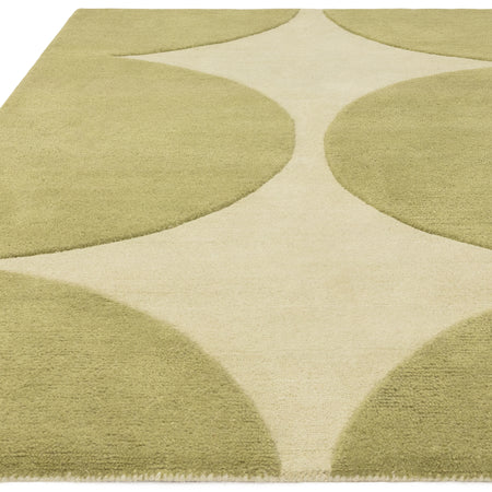 Abstract modern wool rug hand tufted in India

