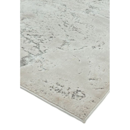 Aurora Solar Metallic Silver Rug AU03 - Asiatic close up different angle