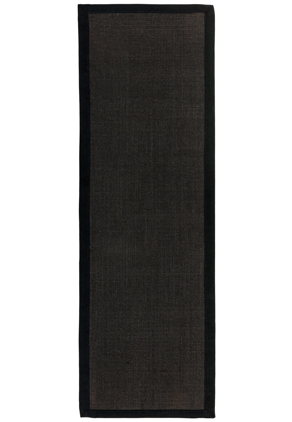 Sisal black with black Border Runner