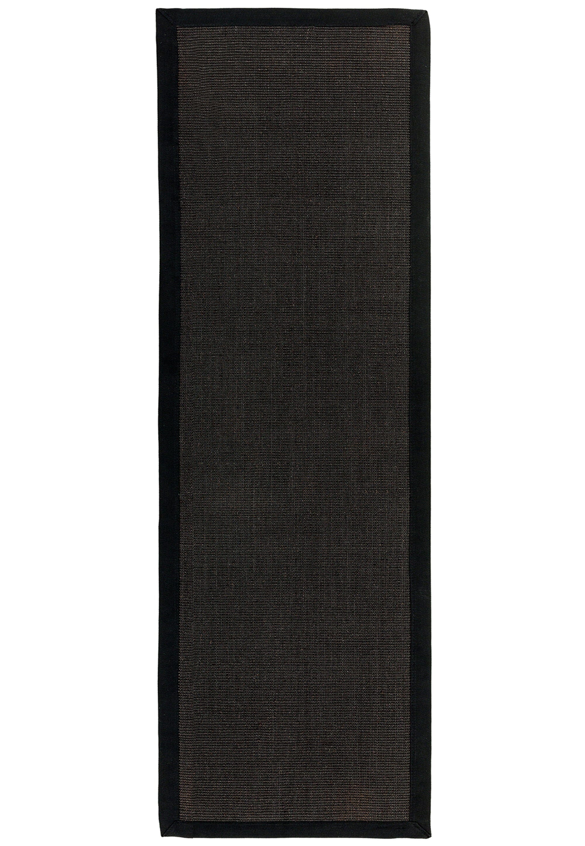 Sisal black with black Border Runner