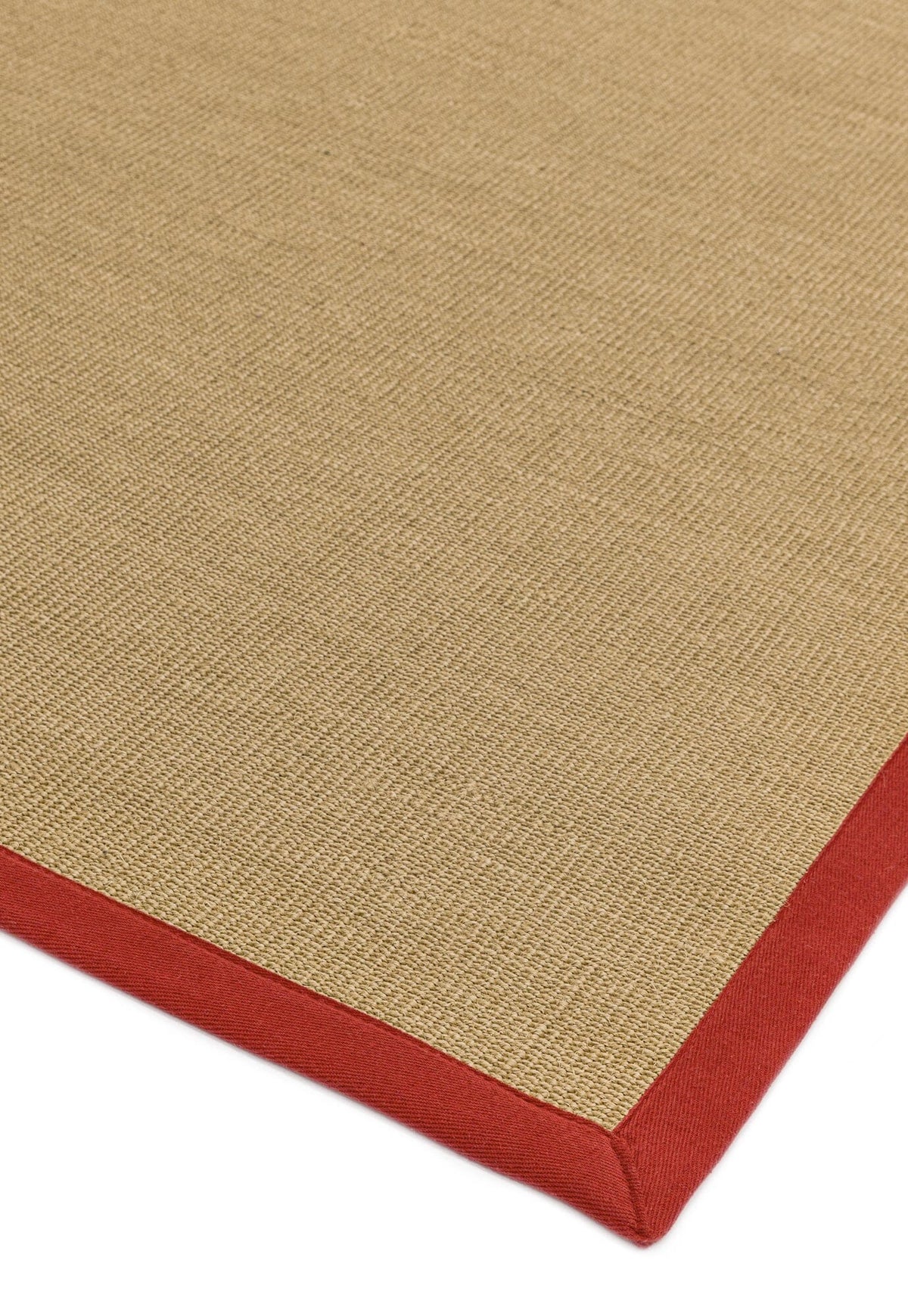 Red border rug in modern or eclectic interior

