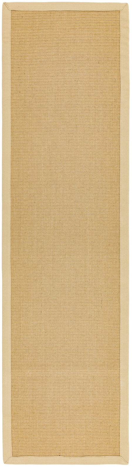 Sisal rug with matching linen cotton border runner