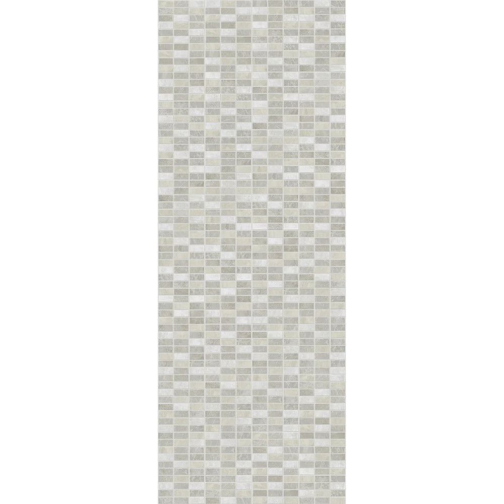 white grey mosaic tile look panels for bathrooms