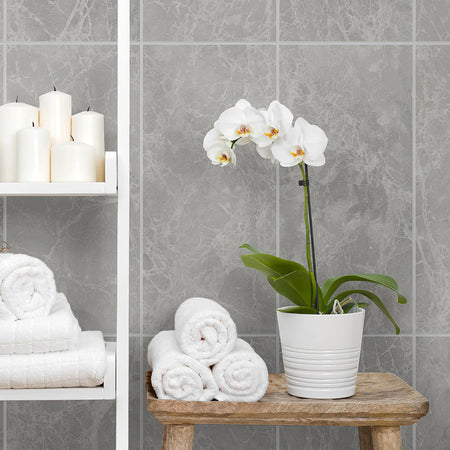 modern graphite bathroom panel pack close-up