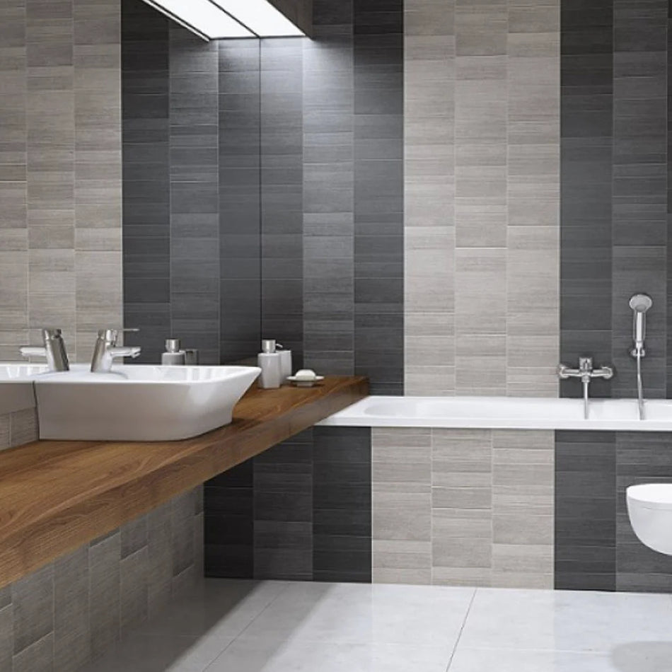 silver decor pvc wall tile pack 2650x250mm